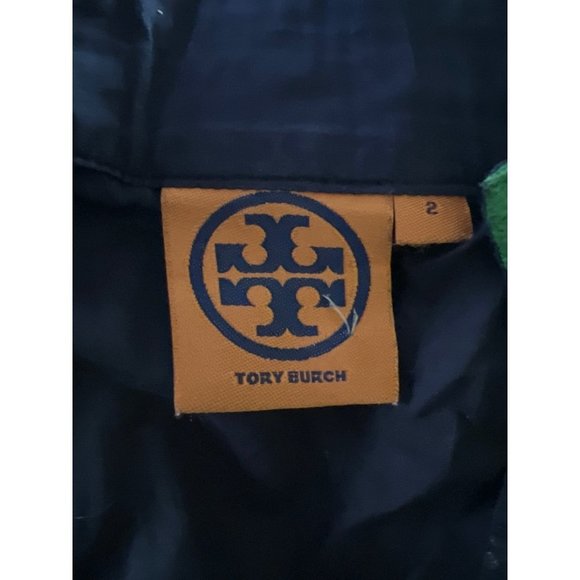 Tory Burch Women Sail to Sable Blue & Green Tunic - 2 - Picture 5 of 8